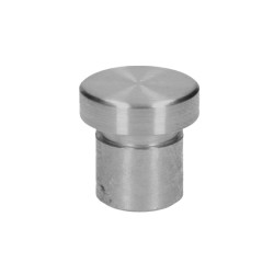 Ukončenie na trubku ø 12 mm, plný materiál, AISI 304 Ukončenie na trubku ø 12 mm, plný materiál, AISI 304